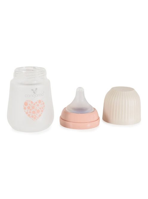 AMORI üveg cumisüveg széles szájú 180ml anticolic PINK