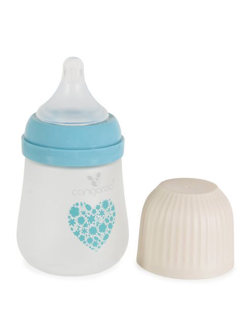 AMORI üveg cumisüveg széles szájú 180ml anticolic KÉK