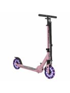 URBAN JUNIOR roller 80 kg-ig, világító kerekekkel, összecsukható PINK
