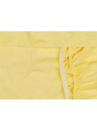Lepedő kiságyba  gumis szegéllyel 60x120-70x140cm  SÁRGA  
