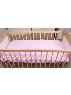 Lepedő kiságyba  gumis szegéllyel 60x120-70x140cm RÓZSA