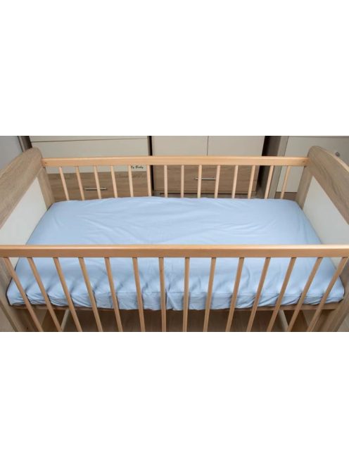 Lepedő kiságyba  gumis szegéllyel 60x120-70x140cm KÉK 