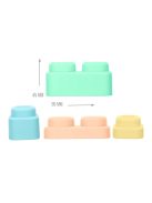 MOCHTOYS Play&Squish puha vonat és kocka szett 12db  PASZTELL