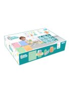 MOCHTOYS Play&Squish szenzorikus szőnyeg - tapilap+ kockák NAGY szett 24db PASZTELL