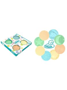   MOCHTOYS Play&Squish szenzorikus szőnyeg -kerek tapilapok 8db PASZTELL