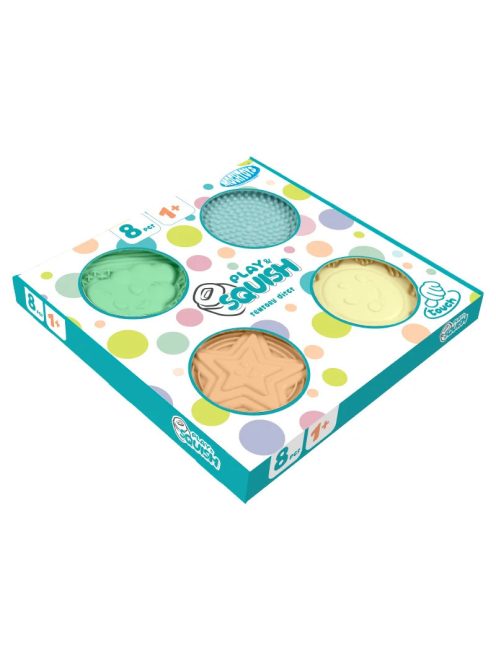 MOCHTOYS Play&Squish szenzorikus szőnyeg -kerek tapilapok 8db PASZTELL