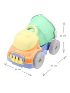 MOCHTOYS homokozó szett 6 részes, vödrös dömperrel PASZTELL ZÖLD/SÁRGA