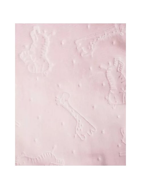 Baba takaró 75x90 cm állatos mintával RÓZSA