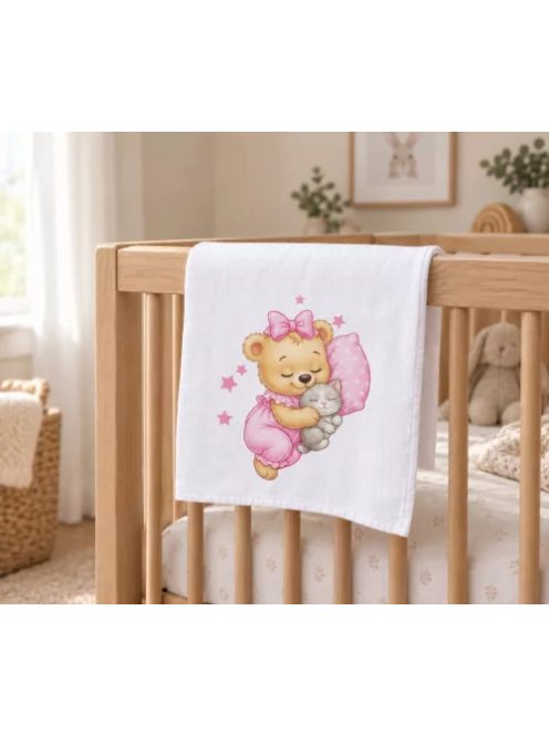 Textil tetra pelenka 70x70 cm RÓZSA MACI