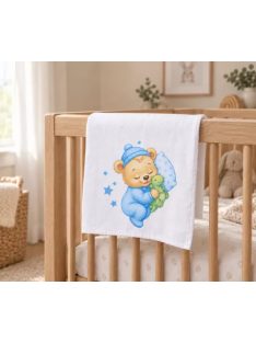 Textil tetra pelenka 70x70 cm KÉK MACI