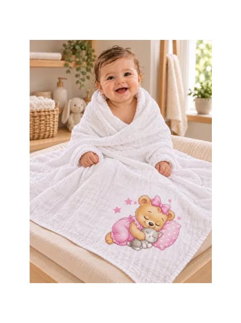 Textil tetra kifogó 140x140 cm RÓZSA MACI