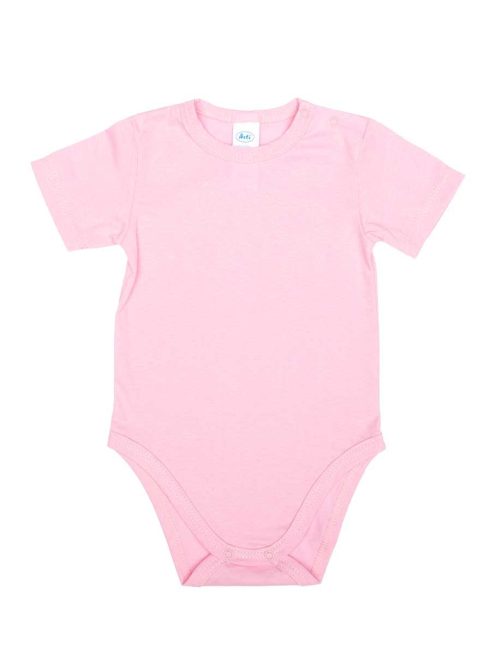 Egyszínű, rövid ujjú baba body