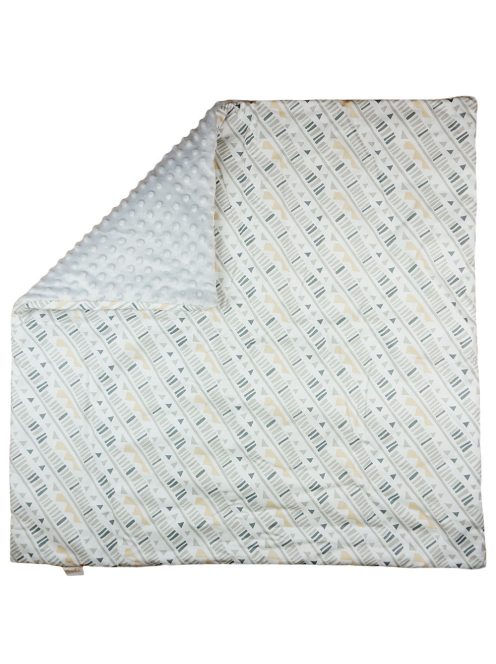 Mintás wellsoft béléses pamut babatakaró (75x75cm)