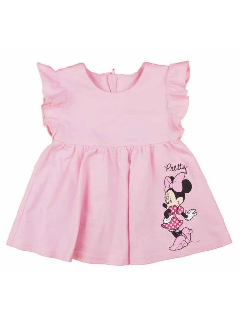 Fodros ujjú kislány nyári ruha Minnie egér mintával
