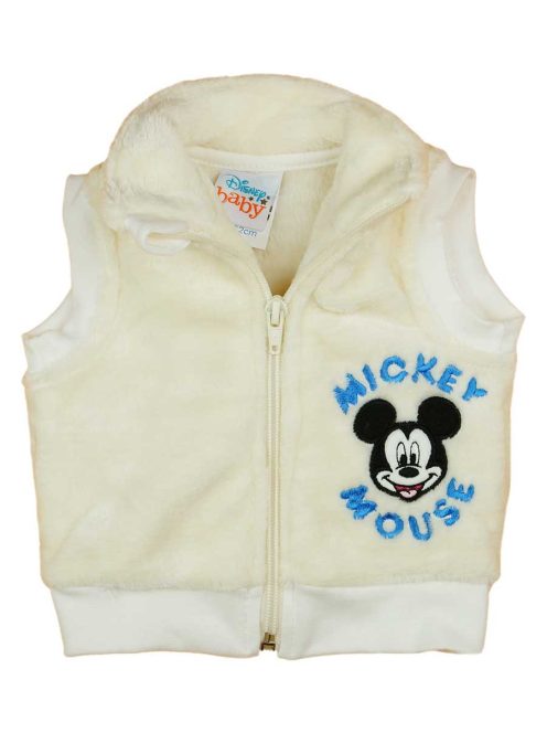 Wellsoft kisfiú baba mellény Mickey egér mintával