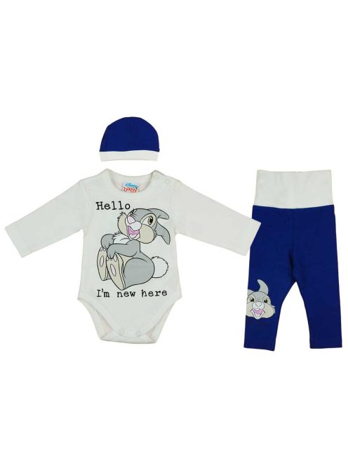 3 részes baba szett Thumper nyuszi mintával