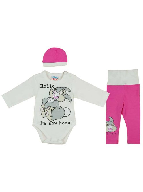 3 részes baba szett Thumper nyuszi mintával