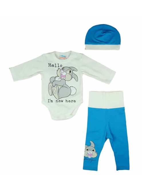 3 részes baba szett Thumper nyuszi mintával