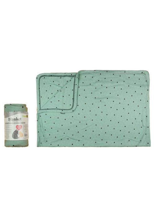 Bubaba pamut babatakaró 65x90 cm - Heart green