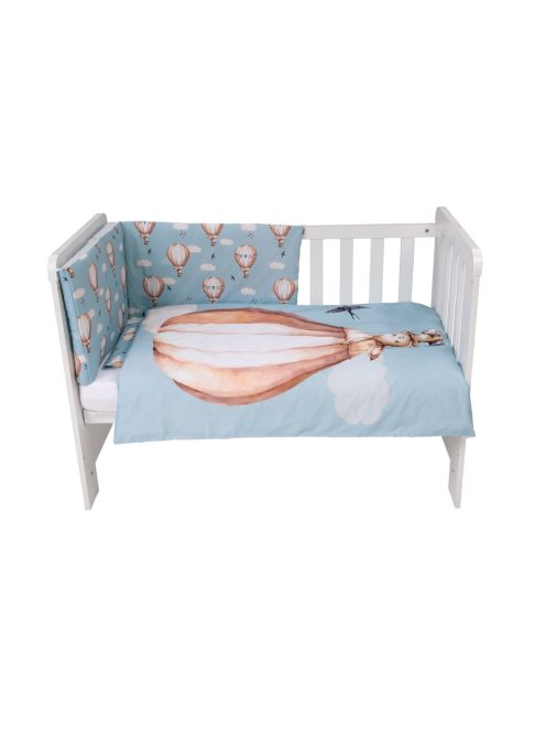 Bubaba 6 részes ágynemű szett- Flying bunny blue
