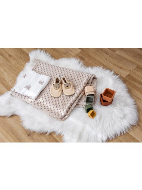 Bubaba minky takaró 75x90cm- Beige
