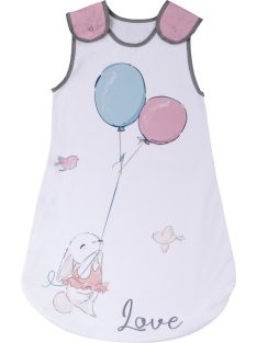 Bubaba ujjatlan nyári hálózsák 0-6hó- Pink bunny