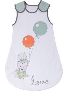 Bubaba ujjatlan nyári hálózsák 0-6hó- Green bunny