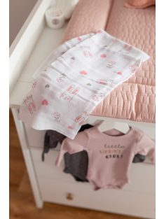 Bubaba muslin pelenka 80x80 cm (3 db)- Bunny