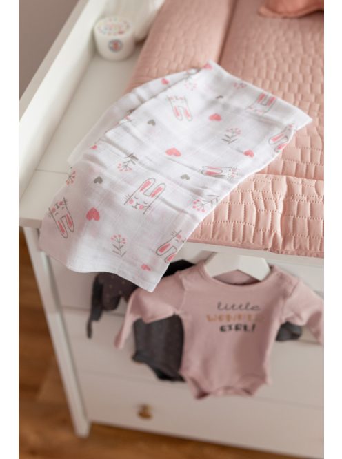 Bubaba muslin pelenka 80x80 cm (3 db)- Bunny