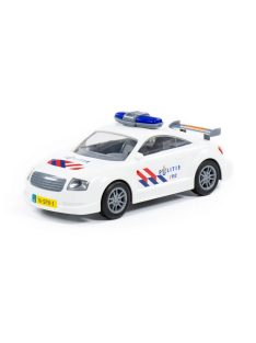 POLESIE műanyag rendőr sportautó FEHÉR