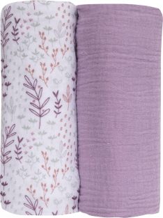 Bubaba muslin pelenka 70x70 cm (2 db)-Lila