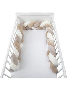 Bubaba fonott fejvédő, rácsvédő 235x15 cm- Beige/white