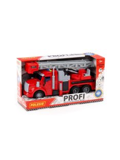   POLESIE műanyag létrás tűzoltó autó fényekkel, hangokkal PIROS