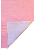 KOKO muszlin Baba ágynemű szett,  takaró 75x100  és párna pink/fehér