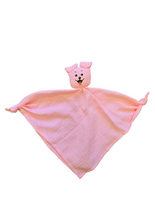 KOKO Szundikendő dupla muszlin KUTYUS pink