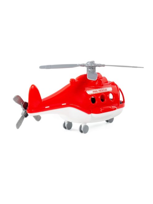 POLESIE műanyag ALPHA tűzoltó helikopter PIROS