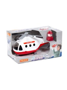 POLESIE műanyag ALPHA mentőhelikopter FEHÉR