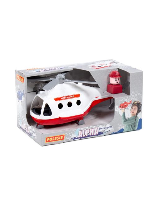 POLESIE műanyag ALPHA mentőhelikopter FEHÉR