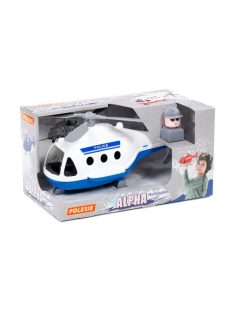 POLESIE műanyag ALPHA rendőrhelikopter FEHÉR