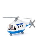 POLESIE műanyag ALPHA rendőrhelikopter FEHÉR