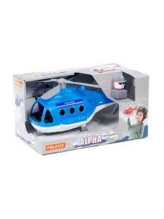 POLESIE műanyag ALPHA rendőrhelikopter KÉK