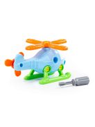 POLESIE műanyag szerelhető HELIKOPTER KICSI 17cm KÉK