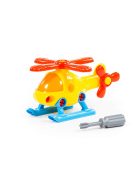 POLESIE műanyag szerelhető HELIKOPTER csavarhúzóval 25,5cm