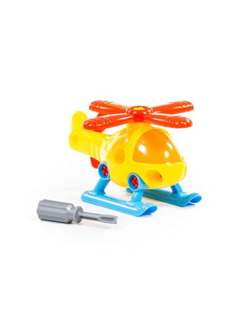 POLESIE műanyag szerelhető HELIKOPTER csavarhúzóval 25,5cm