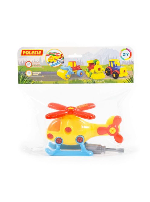 POLESIE műanyag szerelhető HELIKOPTER csavarhúzóval 25,5cm