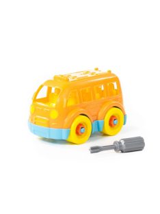   POLESIE műanyag szerelhető BUSZ csavarhúzóval NARANCS/KÉK