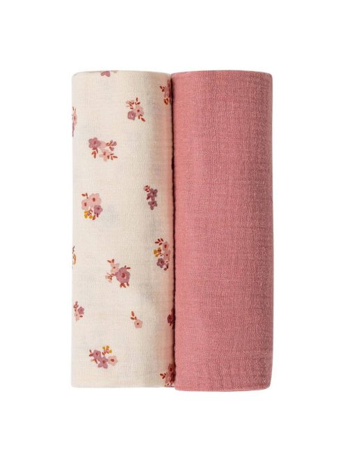 Bubaba muslin pelenka 70x70 cm (2 db)-pink/beige