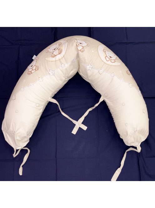 DOMBABY terhességi és szoptatós párna 30x120 cm BÉZS CSILLAGOS