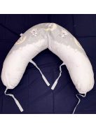 DOMBABY terhességi és szoptatós párna 30x120 cm SZÜRKE CSILLAGOS