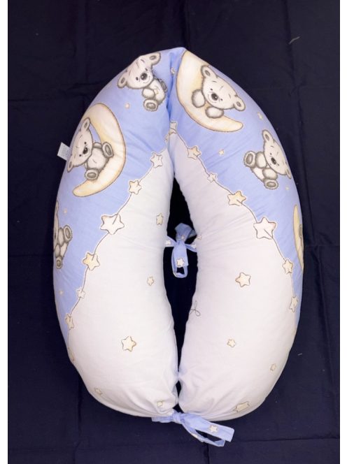 DOMBABY terhességi és szoptatós párna 30x120 cm KÉK CSILLAGOS